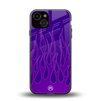 y2k magenta flames back phone cover | glass case for iphone 13