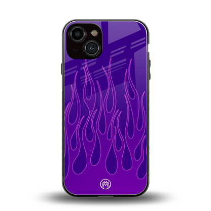 y2k magenta flames back phone cover | glass case for iphone 13