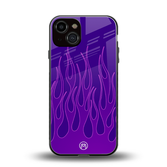 y2k magenta flames back phone cover | glass case for iphone 13