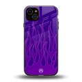 y2k magenta flames back phone cover | glass case for iphone 14 plus