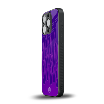 y2k magenta flames back phone cover | glass case for iphone 14 pro