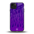 y2k magenta flames back phone cover | glass case for iphone 15