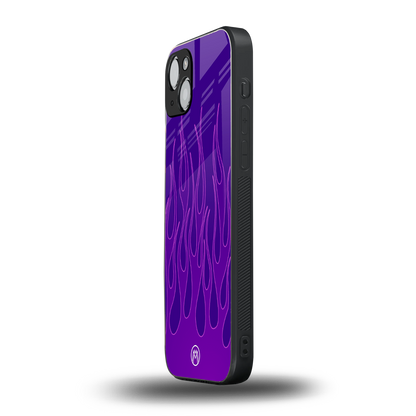y2k magenta flames back phone cover | glass case for iphone 14