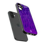 y2k magenta flames back phone cover | glass case for iphone 16 plus