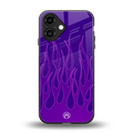 y2k magenta flames back phone cover | glass case for iphone 16