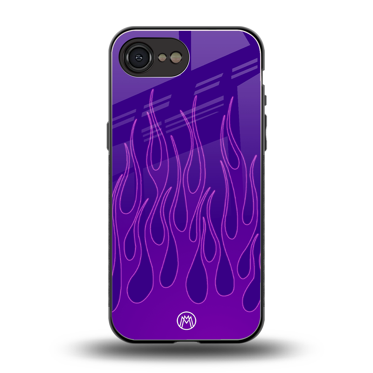 y2k magenta flames back phone cover | glass case for iphone 16e