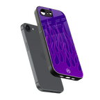 y2k magenta flames back phone cover | glass case for iphone 16e
