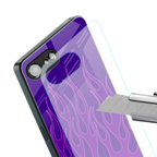 y2k magenta flames back phone cover | glass case for iphone 16e