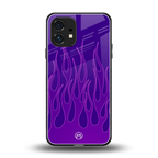 y2k magenta flames back phone cover | glass case for nothing phone 1