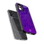 y2k magenta flames back phone cover | glass case for nothing phone 1
