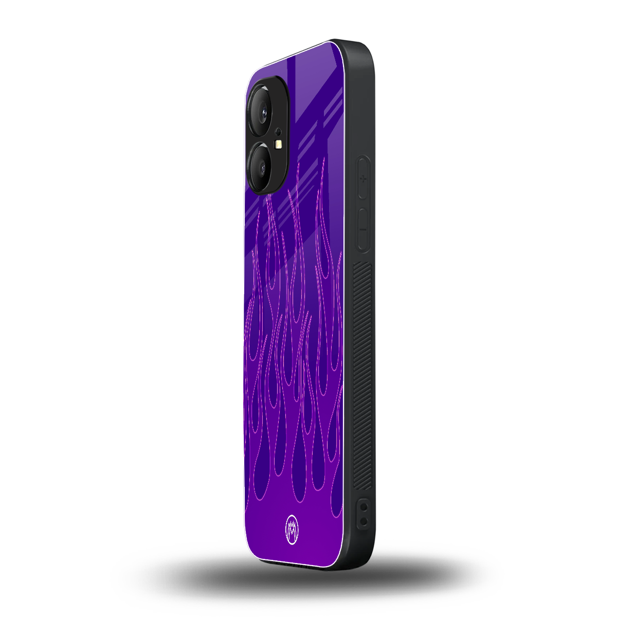 y2k magenta flames back phone cover | glass case for nothing phone 1