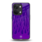 y2k magenta flames back phone cover | glass case for oneplus nord 3