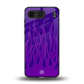 y2k magenta flames back phone cover | glass case for oneplus nord 4