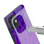 y2k magenta flames back phone cover | glass case for oneplus nord ce 3