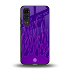 y2k magenta flames back phone cover | glass case for oneplus nord ce 4 lite