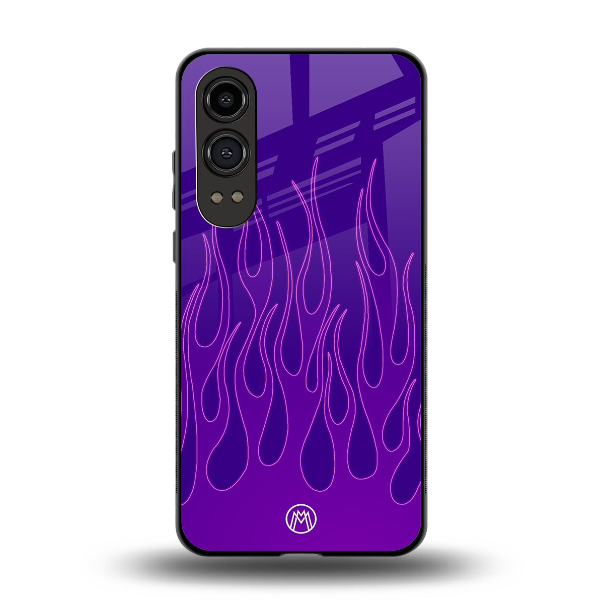 y2k magenta flames back phone cover | glass case for oneplus nord ce 4 lite
