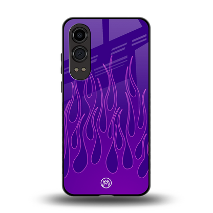 y2k magenta flames back phone cover | glass case for oneplus nord ce 4 lite
