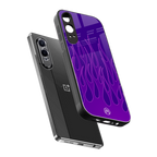 y2k magenta flames back phone cover | glass case for oneplus nord ce 4 lite