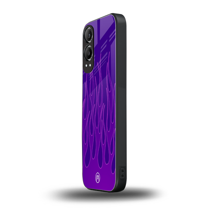 y2k magenta flames back phone cover | glass case for oneplus nord ce 4 lite