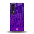y2k magenta flames back phone cover | glass case for oneplus nord ce 4