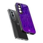 y2k magenta flames back phone cover | glass case for oneplus nord ce 4