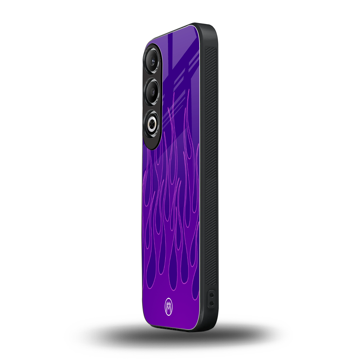 y2k magenta flames back phone cover | glass case for oneplus nord ce 4