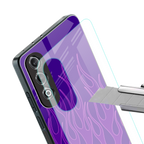 y2k magenta flames back phone cover | glass case for oneplus nord ce 4