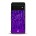 y2k magenta flames back phone cover | glass case for google pixel 6 pro