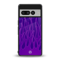 y2k magenta flames back phone cover | glass case for google pixel 7 pro