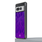 y2k magenta flames back phone cover | glass case for google pixel 7 pro