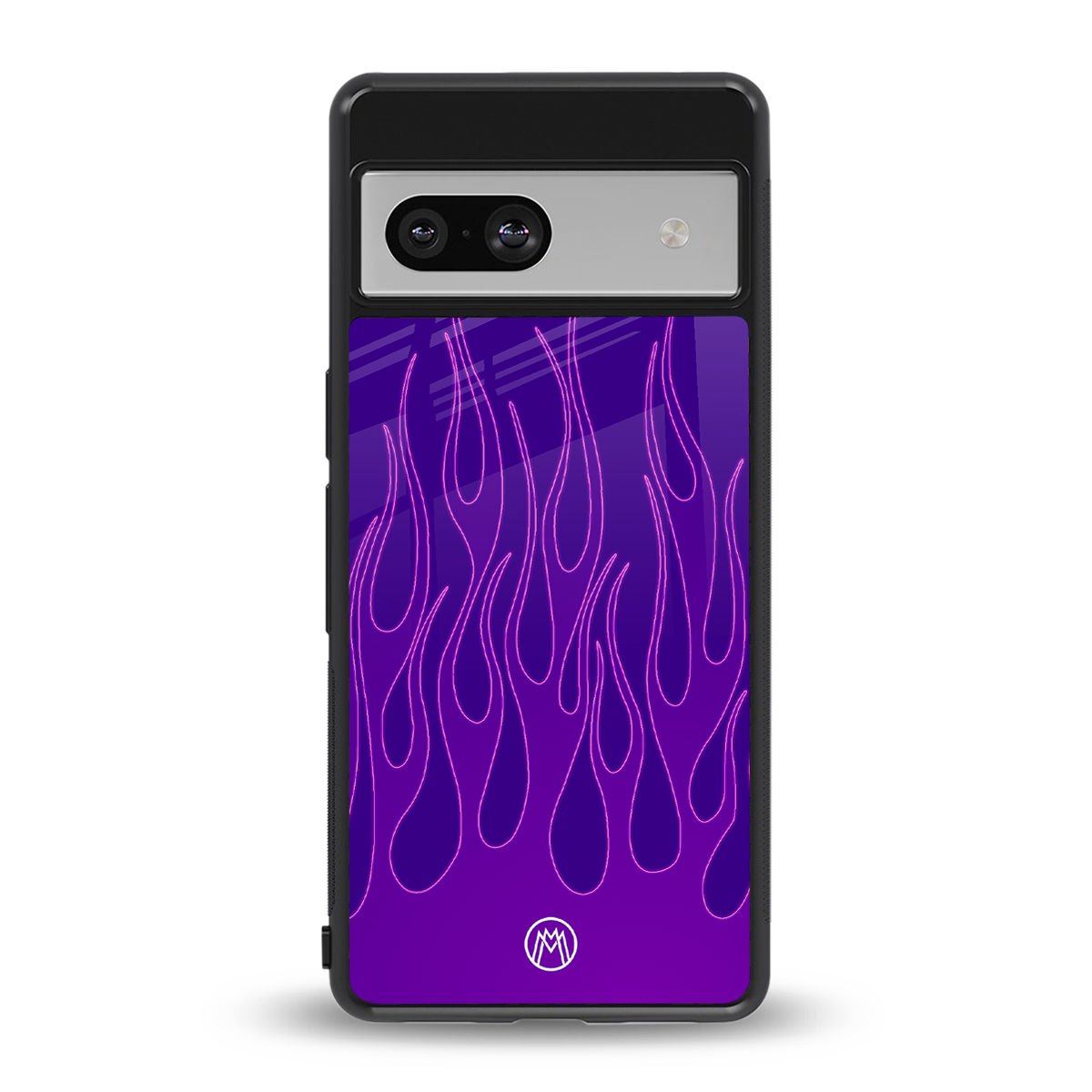 y2k magenta flames back phone cover | glass case for Google Pixel 7