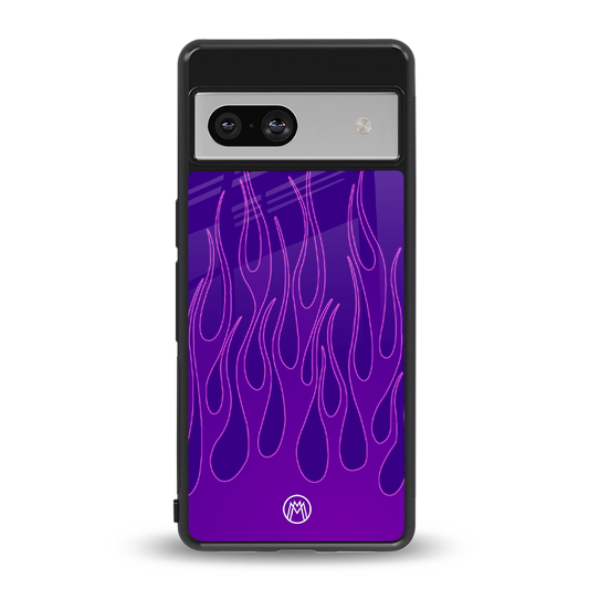 y2k magenta flames back phone cover | glass case for Google Pixel 7A