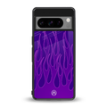 y2k magenta flames back phone cover | glass case for google pixel 8 pro