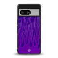 y2k magenta flames back phone cover | glass case for Google Pixel 8