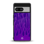 y2k magenta flames back phone cover | glass case for Google Pixel 8