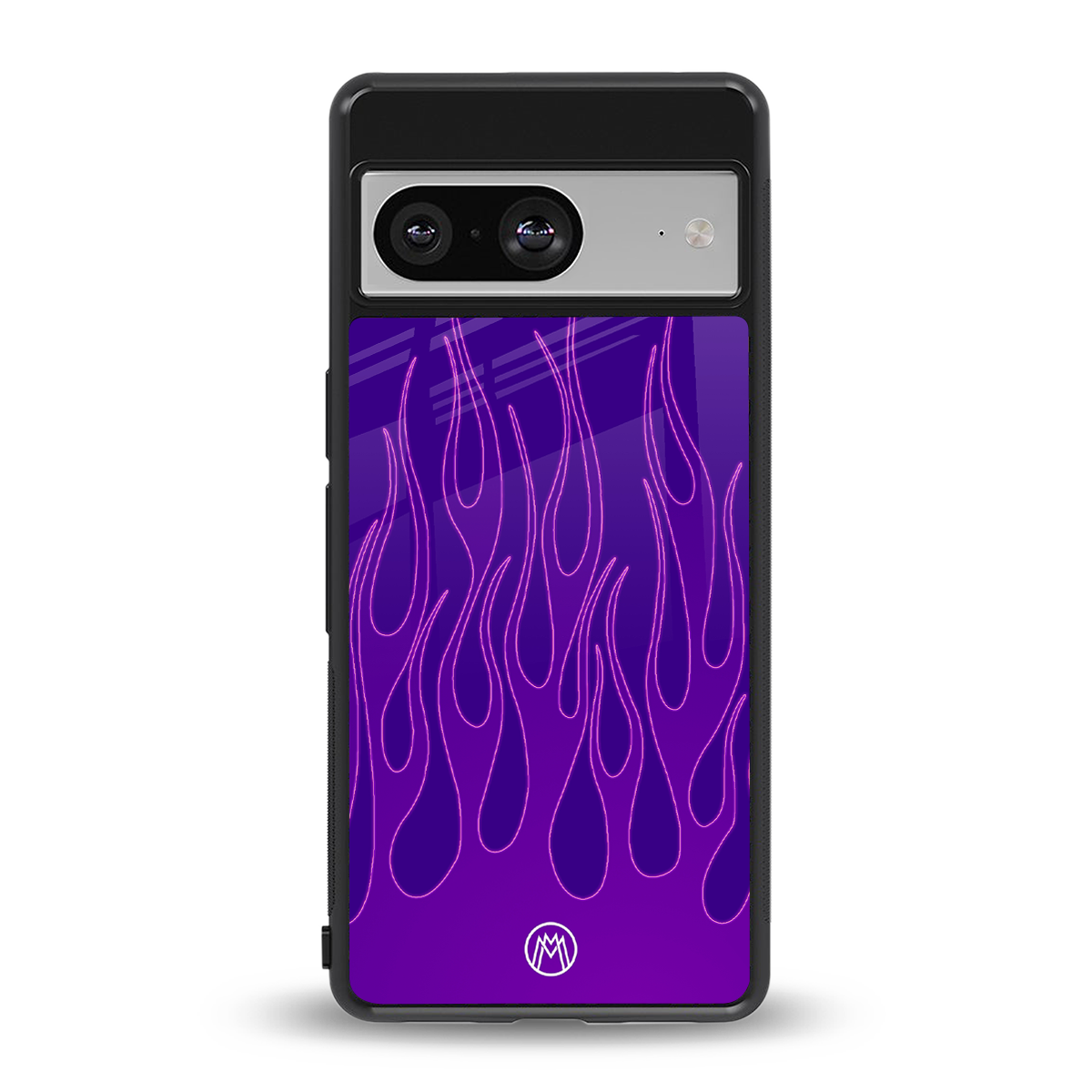 y2k magenta flames back phone cover | glass case for Google Pixel 8