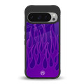 y2k magenta flames back phone cover | glass case for google pixel 9 pro