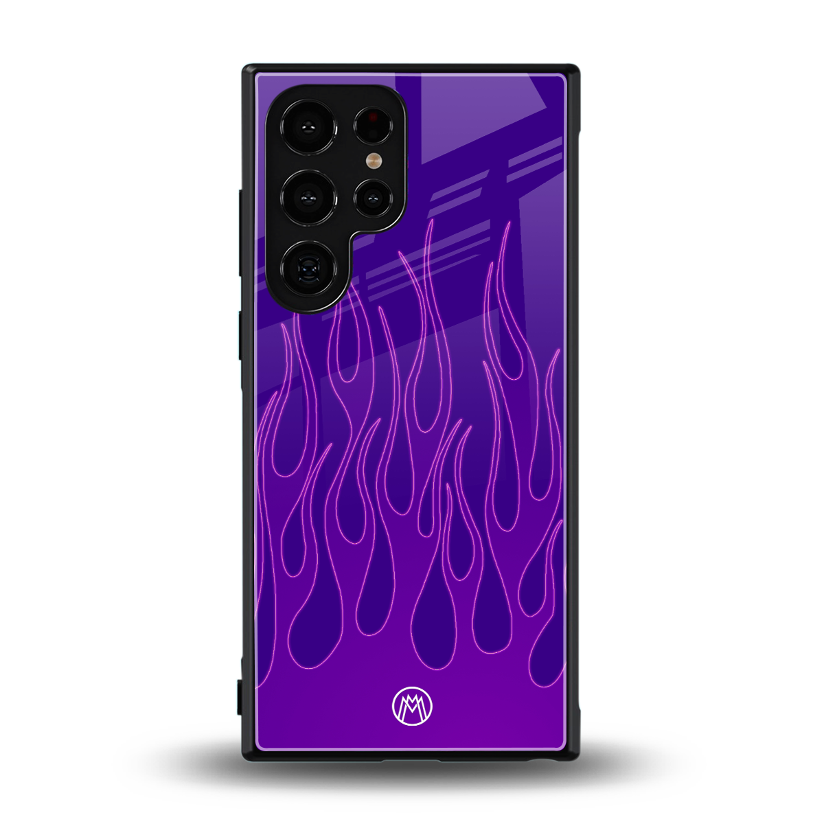 y2k magenta flames back phone cover | glass case for samsung galaxy s24 ultra