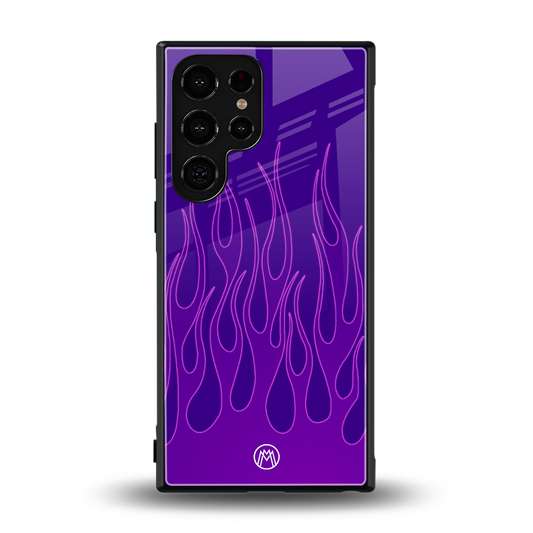 y2k magenta flames back phone cover | glass case for samsung galaxy s24 ultra