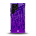 y2k magenta flames back phone cover | glass case for samsung galaxy s23 ultra