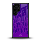y2k magenta flames back phone cover | glass case for samsung galaxy s23 ultra