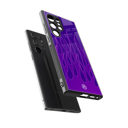 y2k magenta flames back phone cover | glass case for samsung galaxy s24 ultra