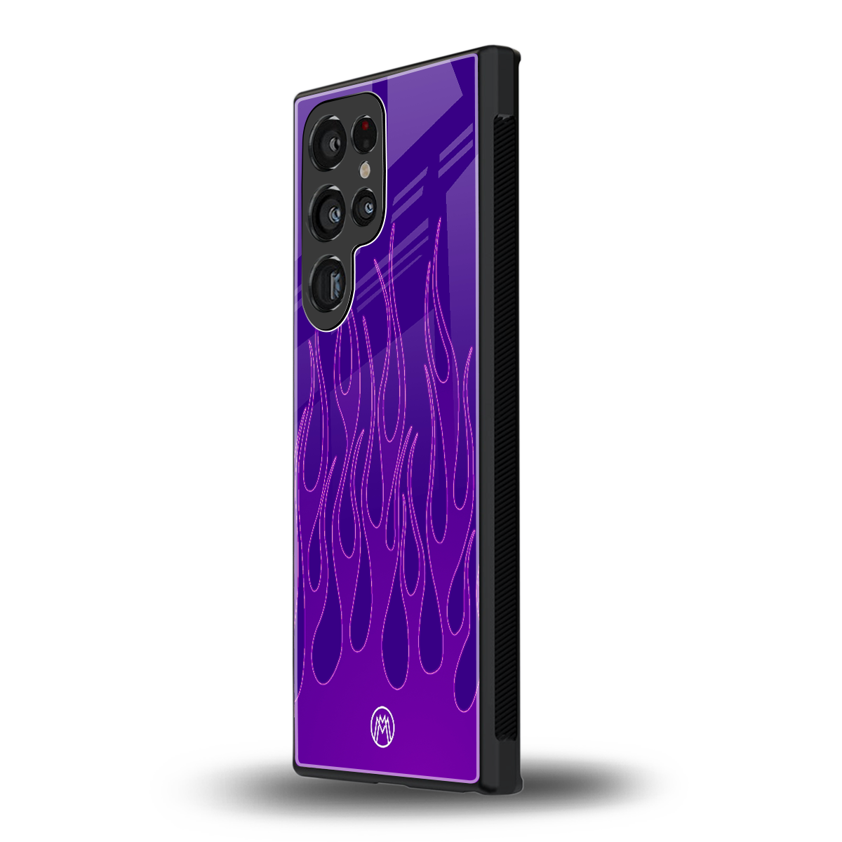 y2k magenta flames back phone cover | glass case for samsung galaxy s24 ultra