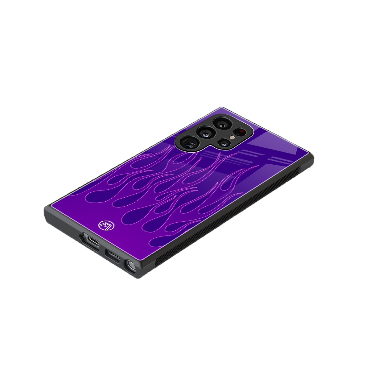 y2k magenta flames back phone cover | glass case for samsung galaxy s24 ultra
