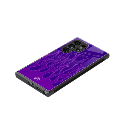 y2k magenta flames back phone cover | glass case for samsung galaxy s24 ultra