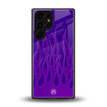y2k magenta flames back phone cover | glass case for samsung galaxy s25 ultra