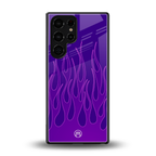 y2k magenta flames back phone cover | glass case for samsung galaxy s25 ultra