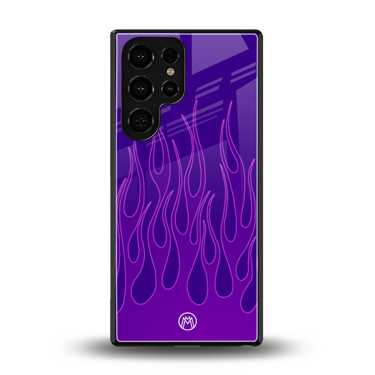 y2k magenta flames back phone cover | glass case for samsung galaxy s25 ultra