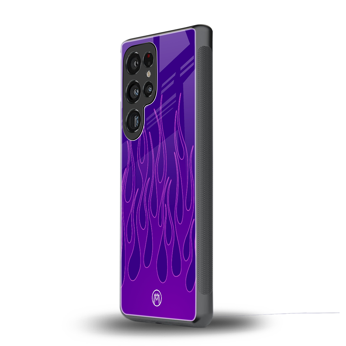 y2k magenta flames back phone cover | glass case for samsung galaxy s25 ultra