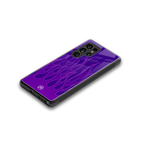 y2k magenta flames back phone cover | glass case for samsung galaxy s25 ultra